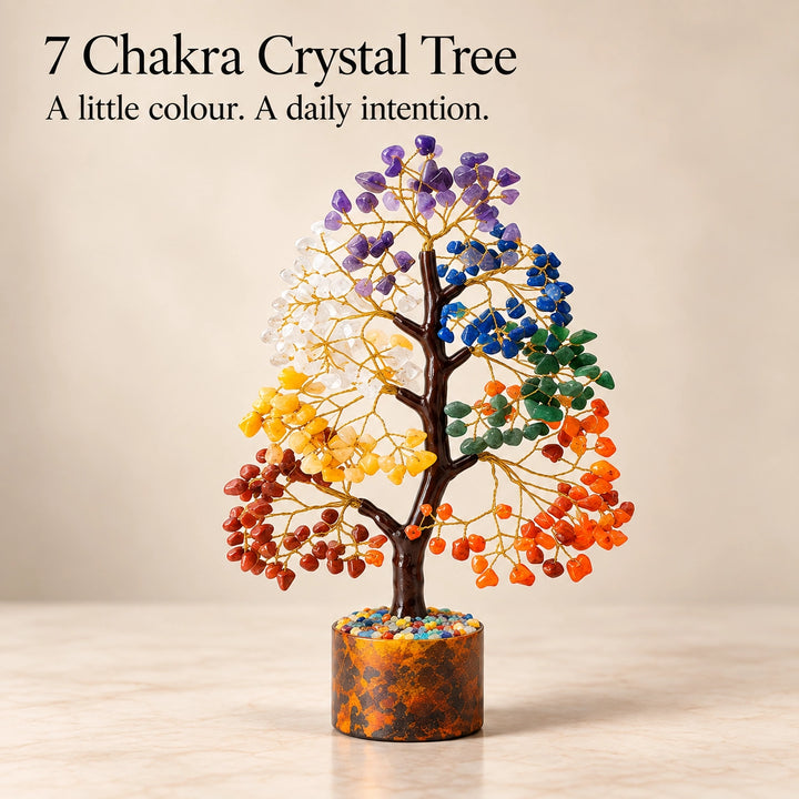 Chakra Crystal Tree – Seven Chakra Healing Stone Tree