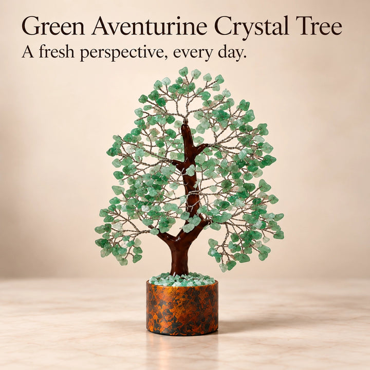 Green Aventurine Crystal Tree – Growth &amp; Prosperity Décor