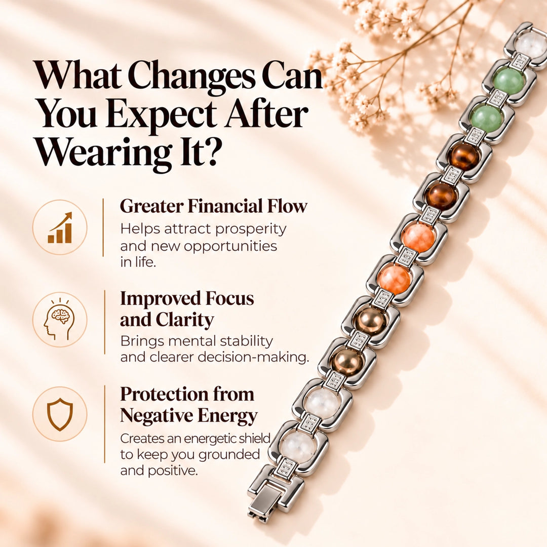 Dhan Yog Metal Bracelet (Silver) - Wealth &amp; Success Energy Band