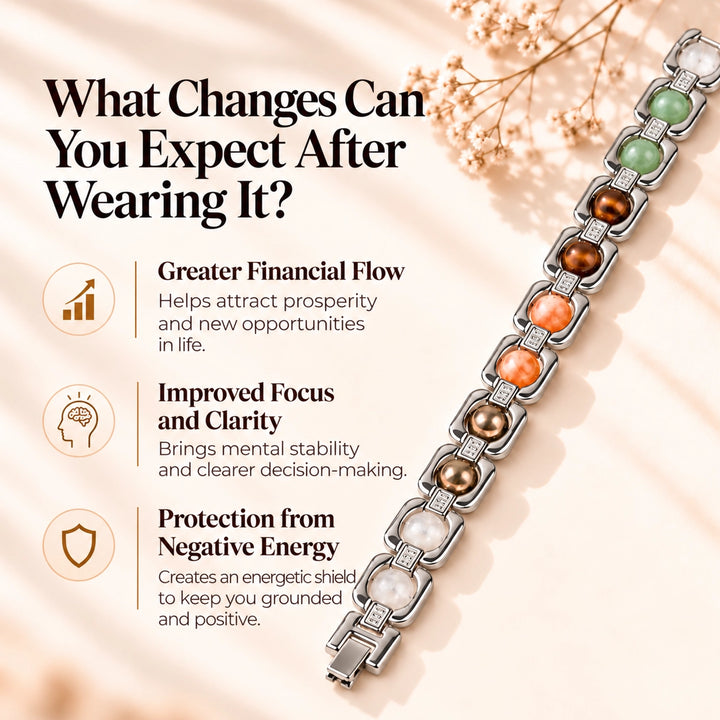 Dhan Yog Metal Bracelet (Silver) - Wealth &amp; Success Energy Band