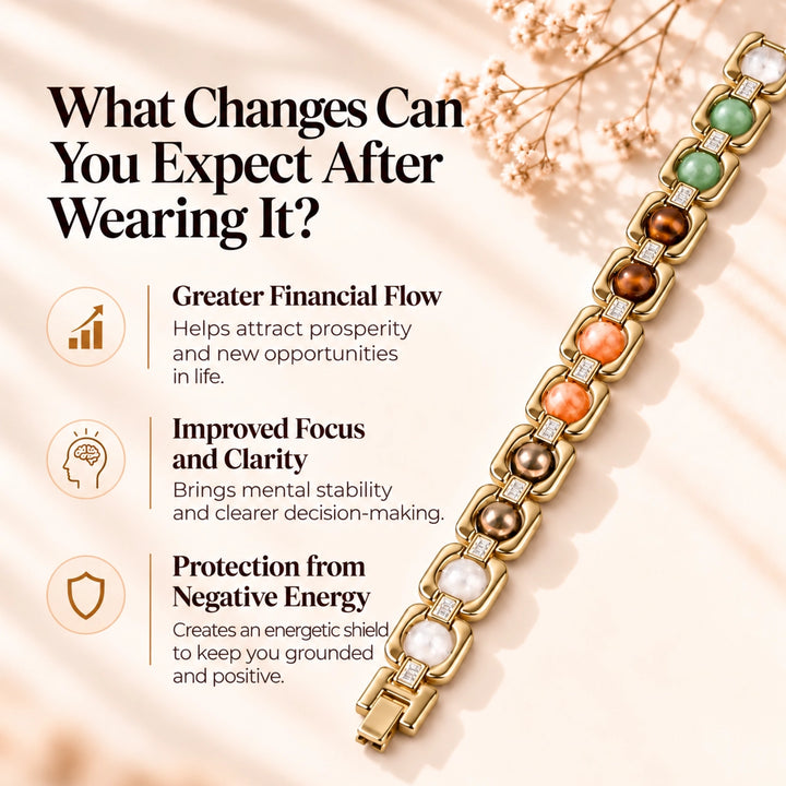 Dhan Yog Metal Bracelet (Gold) - Money Magnet Band for career &amp; business growth