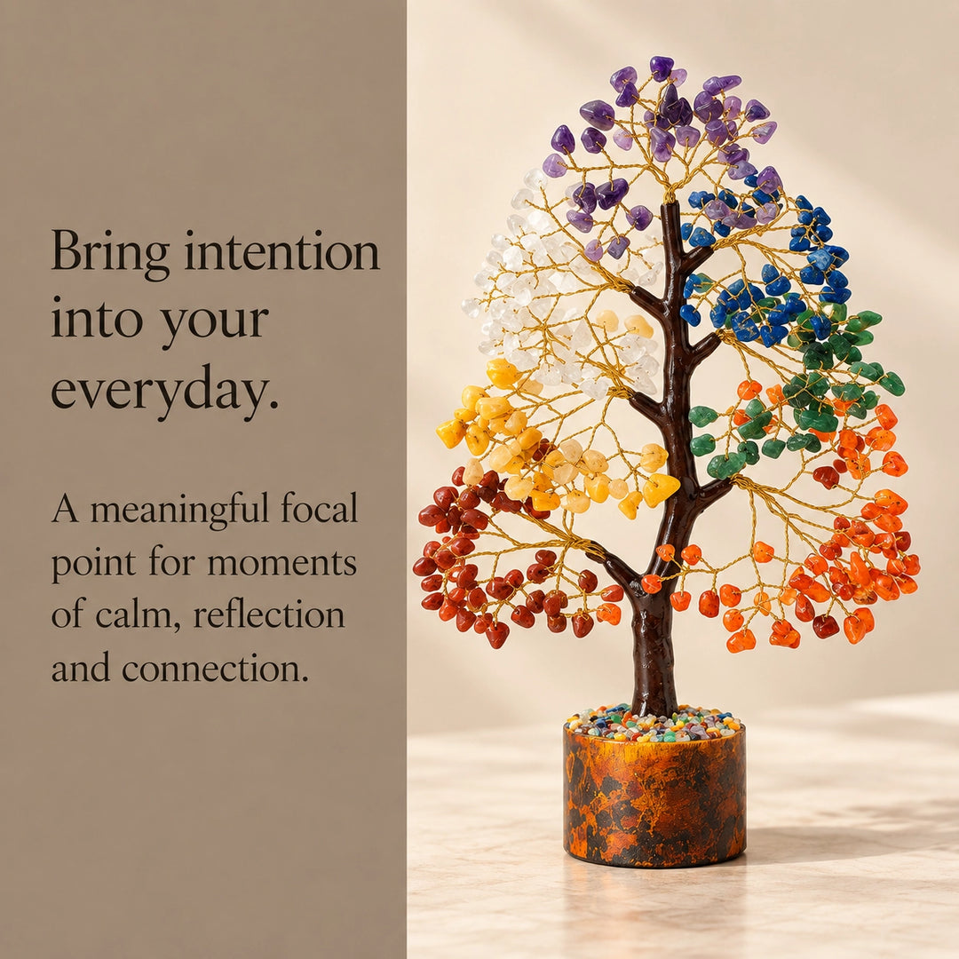 Chakra Crystal Tree – Seven Chakra Healing Stone Tree
