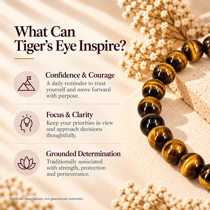Natural Tiger Eye Crystal Bracelet | Lab Certified