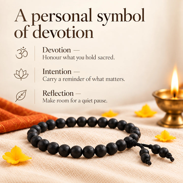 Original Karungali Bracelet | Lab Certified Black Ebony Wood Beads