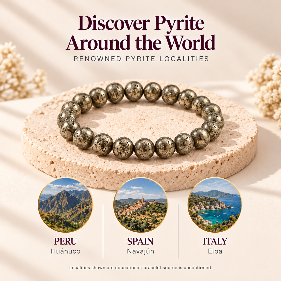 Pyrite Bracelet | Natural Money Magnet Crystal | Lab Certified