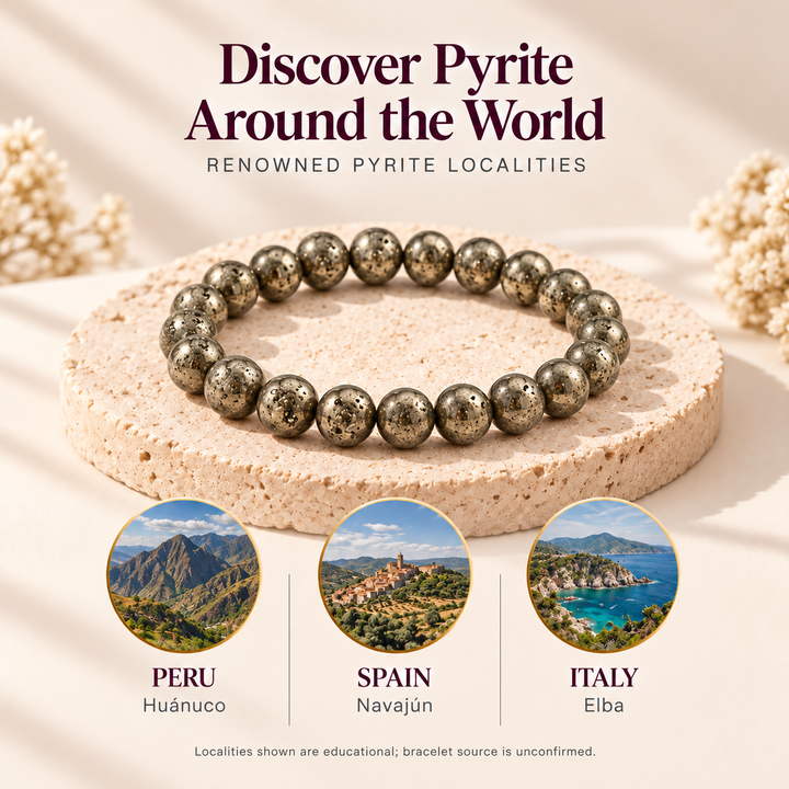 Pyrite Bracelet | Natural Money Magnet Crystal | Lab Certified