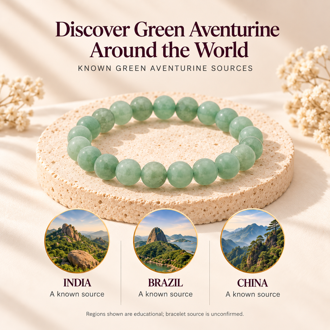 Natural Green Aventurine Crystal Bracelet | Lab Certified