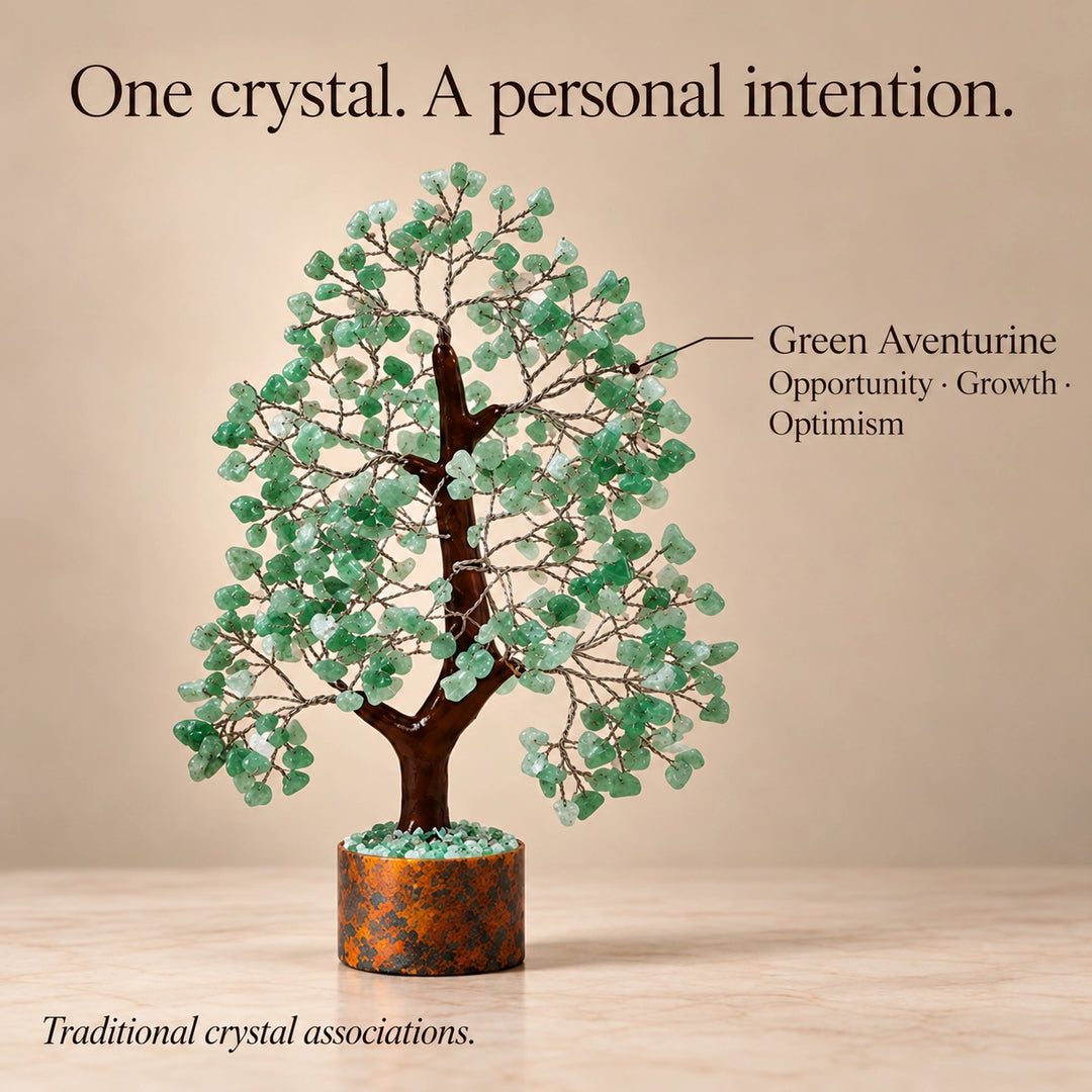 Green Aventurine Crystal Tree – Growth &amp; Prosperity Décor