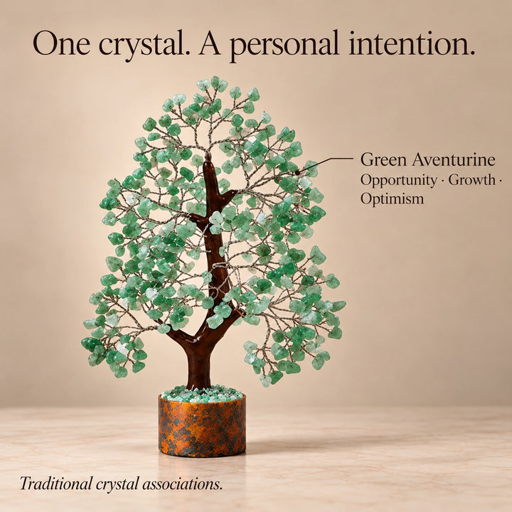 Green Aventurine Crystal Tree – Growth &amp; Prosperity Décor