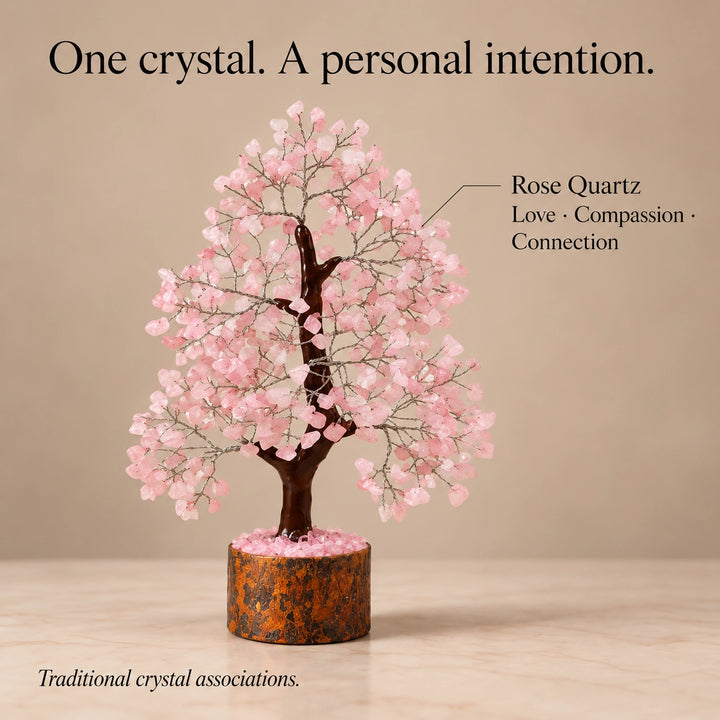 Rose Quartz Crystal Tree – Love &amp; Harmony Décor