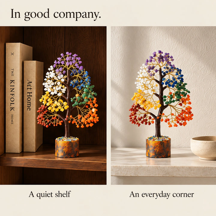 Chakra Crystal Tree – Seven Chakra Healing Stone Tree