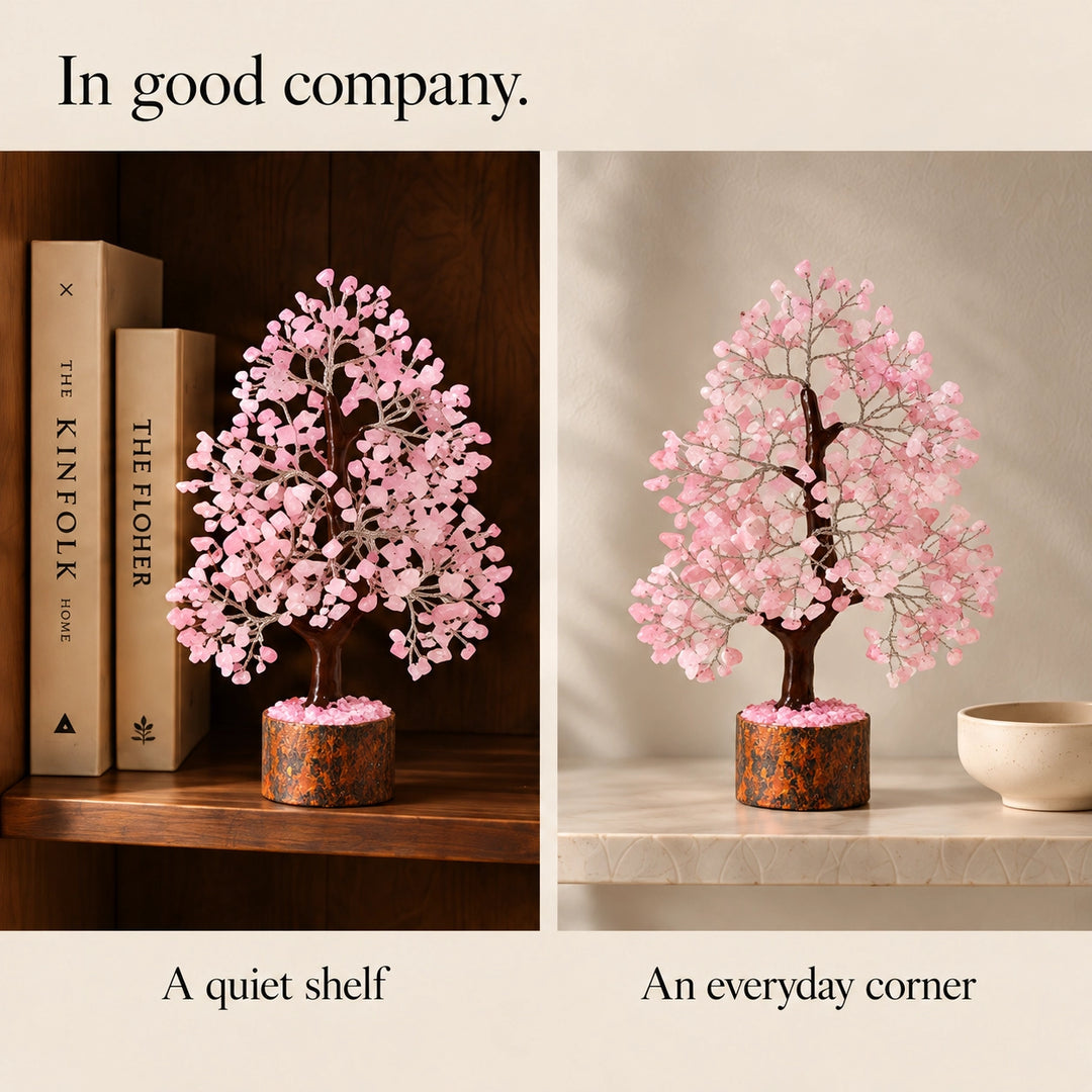 Rose Quartz Crystal Tree – Love &amp; Harmony Décor
