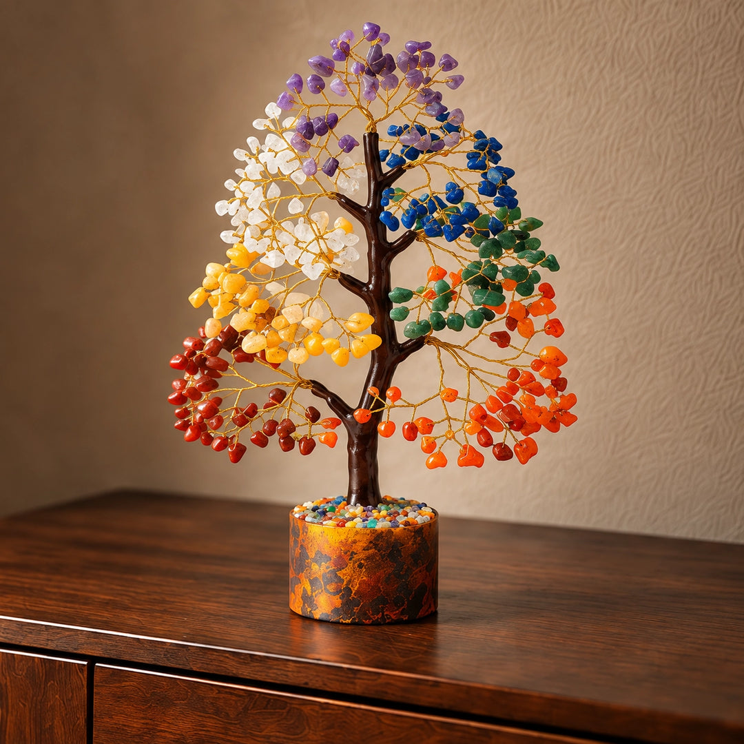 Chakra Crystal Tree – Seven Chakra Healing Stone Tree