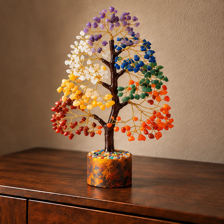 Chakra Crystal Tree – Seven Chakra Healing Stone Tree