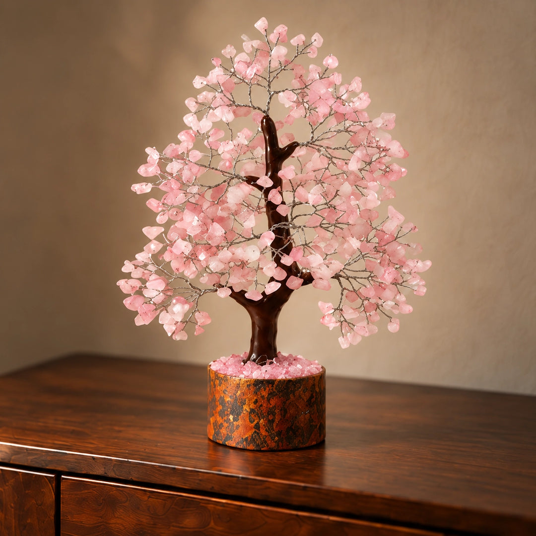 Rose Quartz Crystal Tree – Love &amp; Harmony Décor