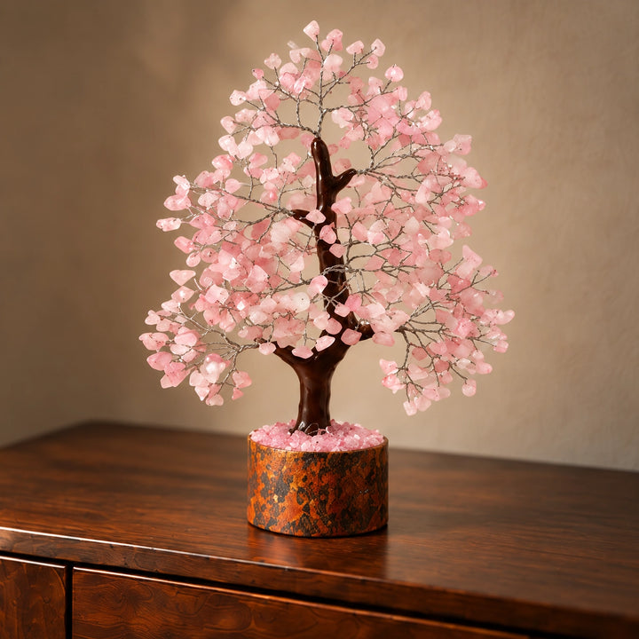 Rose Quartz Crystal Tree – Love &amp; Harmony Décor
