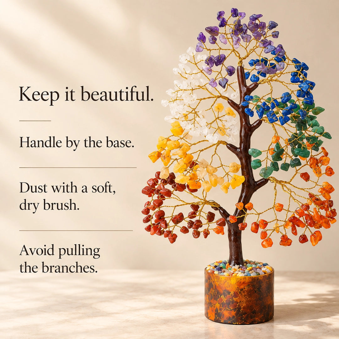 Chakra Crystal Tree – Seven Chakra Healing Stone Tree