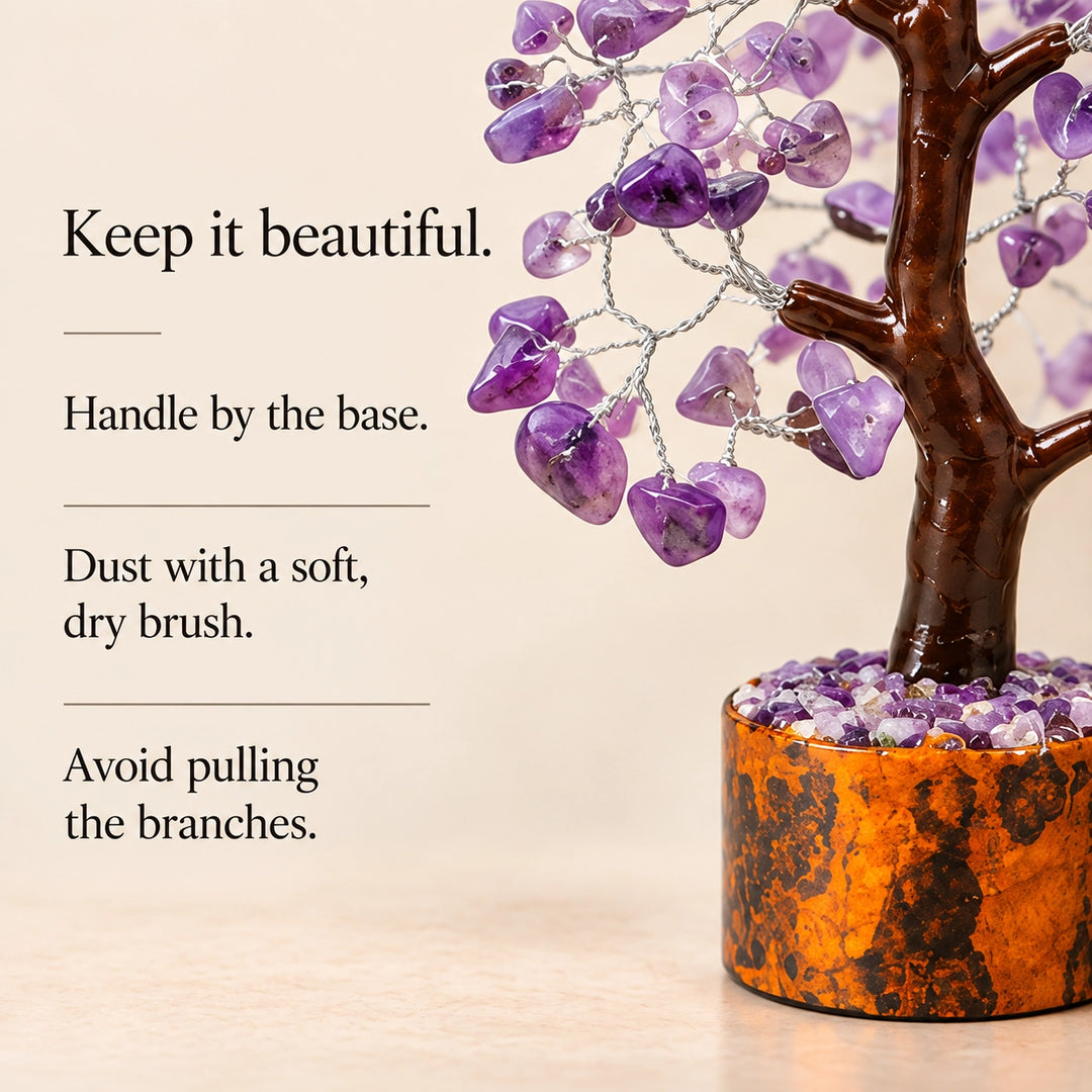 Amethyst Crystal Tree – Peace &amp; Positive Energy Décor