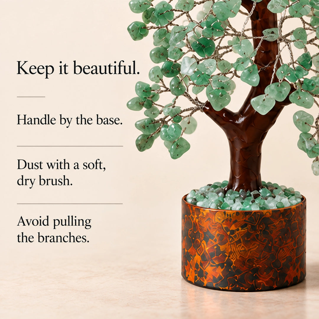 Green Aventurine Crystal Tree – Growth &amp; Prosperity Décor