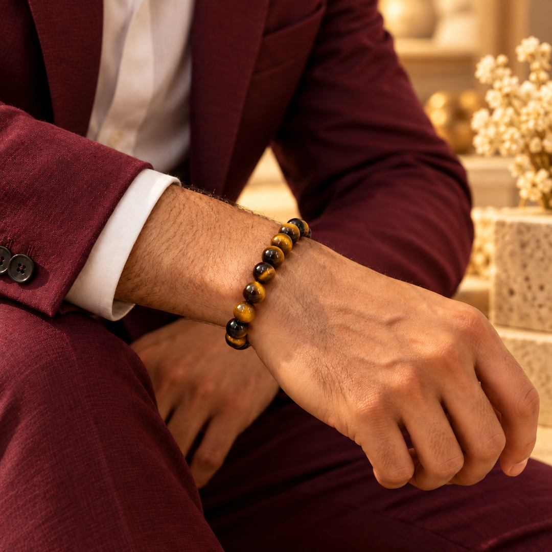 Natural Tiger Eye Crystal Bracelet | Lab Certified