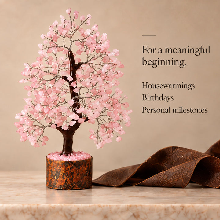 Rose Quartz Crystal Tree – Love &amp; Harmony Décor