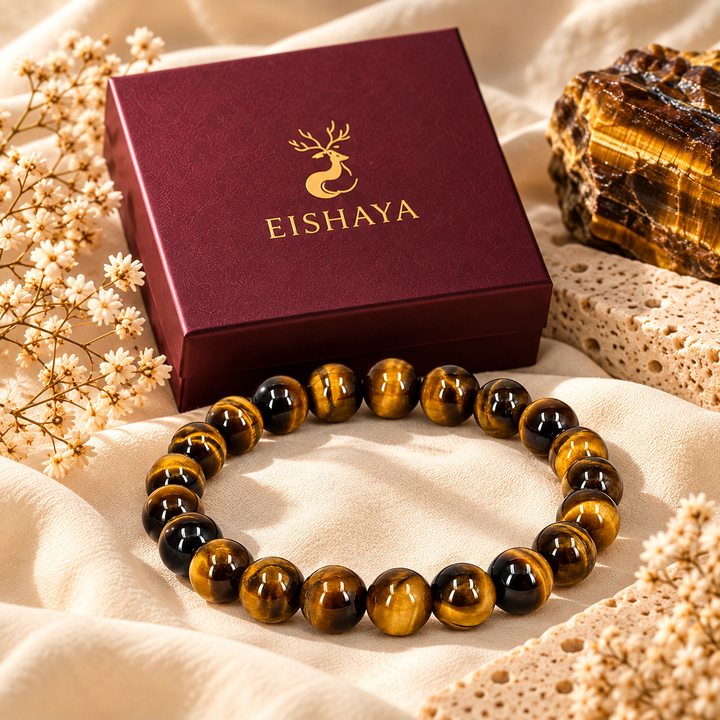 Natural Tiger Eye Crystal Bracelet | Lab Certified