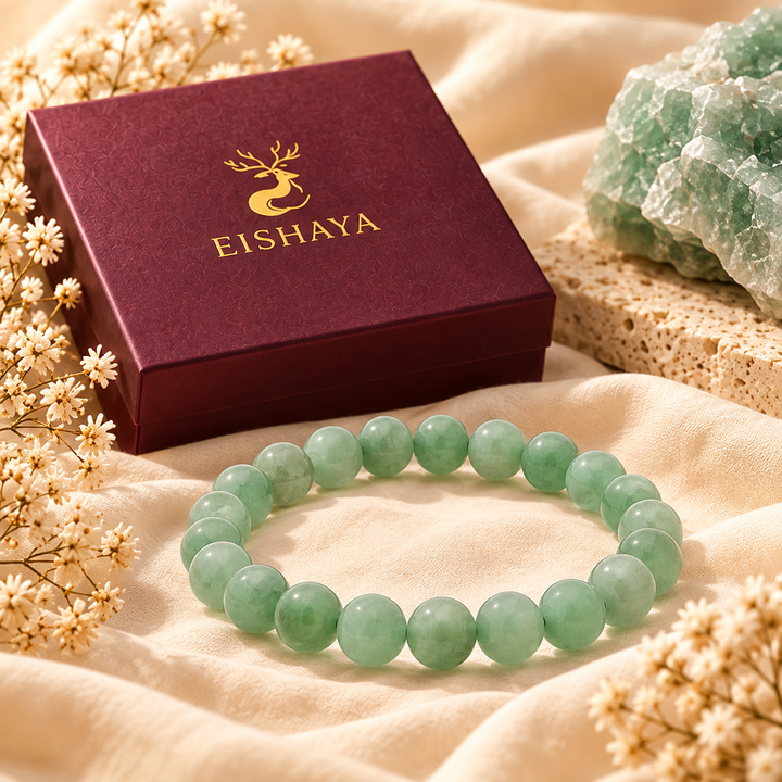 Natural Green Aventurine Crystal Bracelet | Lab Certified