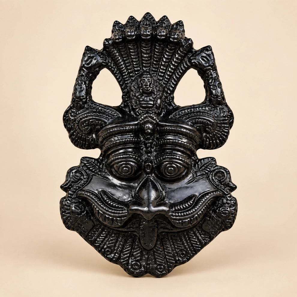 Kirtimukha Black Tourmaline Wall Hanging for Home &amp; Office