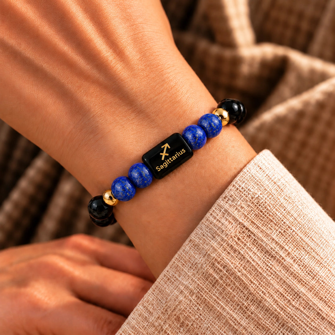 Sagittarius (Dhanu Rashi) Bracelet | Zodiac Crystal | Lab Certified