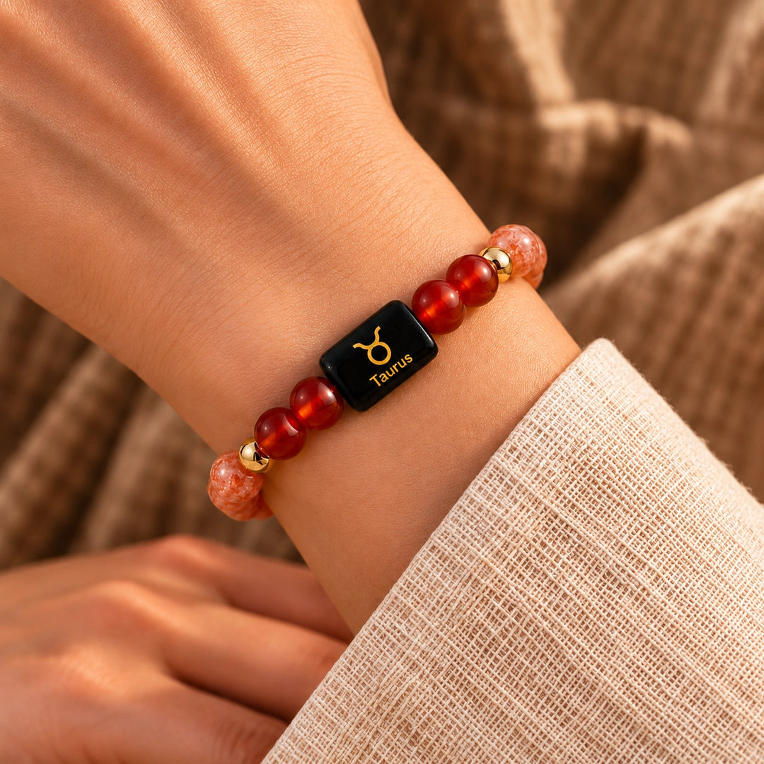 Taurus (Vrishabh Rashi) Bracelet | Zodiac Crystal | Lab Certified