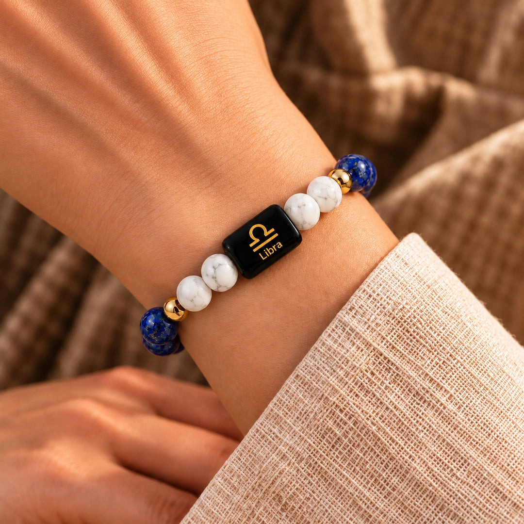Libra (Tula Rashi) Bracelet | Zodiac Crystal | Lab Certified