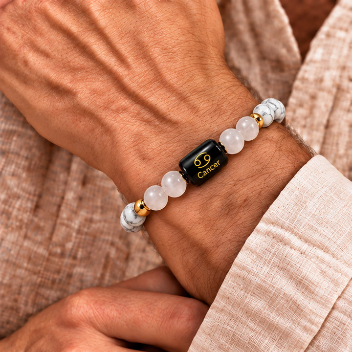 Cancer (Kark Rashi) Bracelet | Zodiac Crystal | Lab Certified