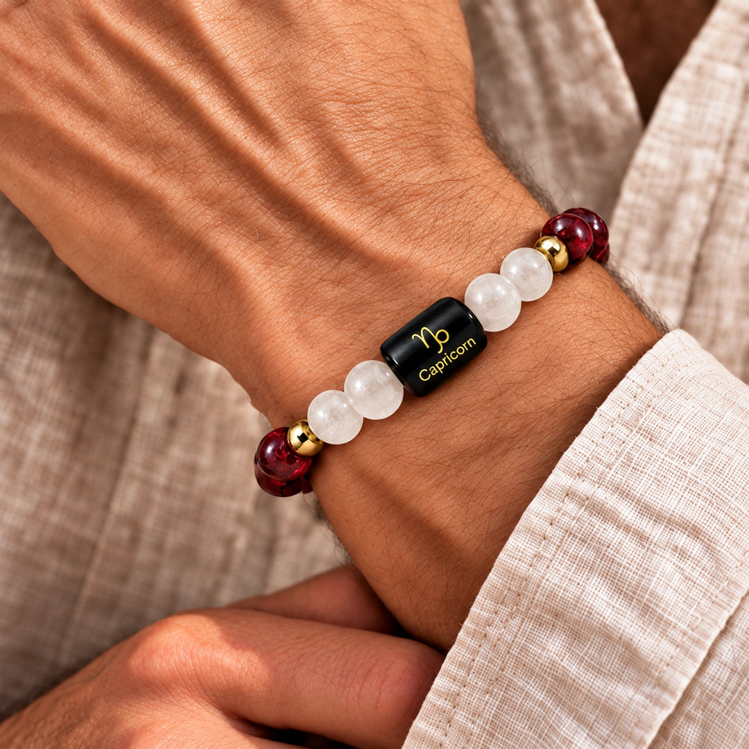Capricorn (Makar Rashi) Bracelet | Zodiac Crystal | Lab Certified