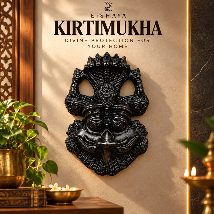 Kirtimukha Black Tourmaline Wall Hanging for Home &amp; Office