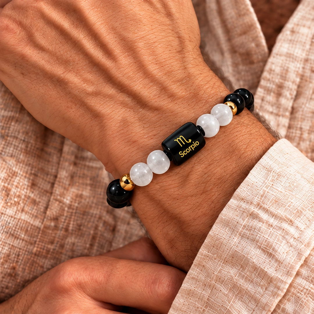 Scorpio (Vrishchik Rashi) Bracelet | Zodiac Crystal | Lab Certified