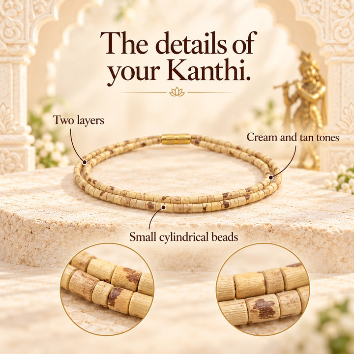 Original Double Layer Tulsi Kanthi Mala | Sacred Devotional Choker
