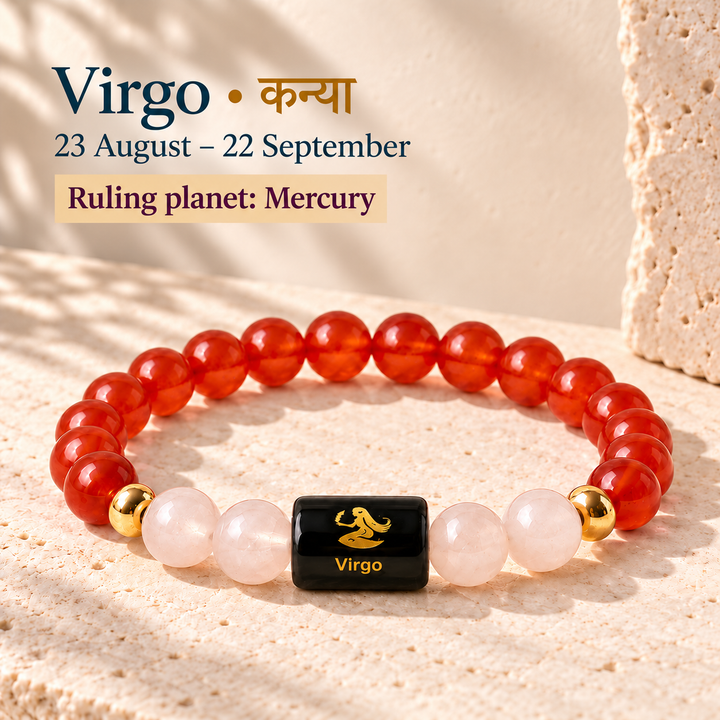 Virgo (Kanya Rashi) Bracelet | Zodiac Crystal | Lab Certified